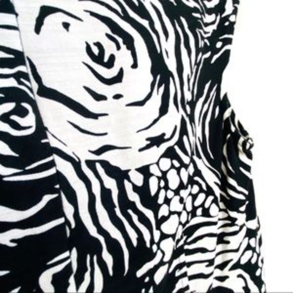 Adrianna Papell Linen Cotton Cap Sleeve Midi Starry Nights Dress Sz 2 - Picture 4 of 7